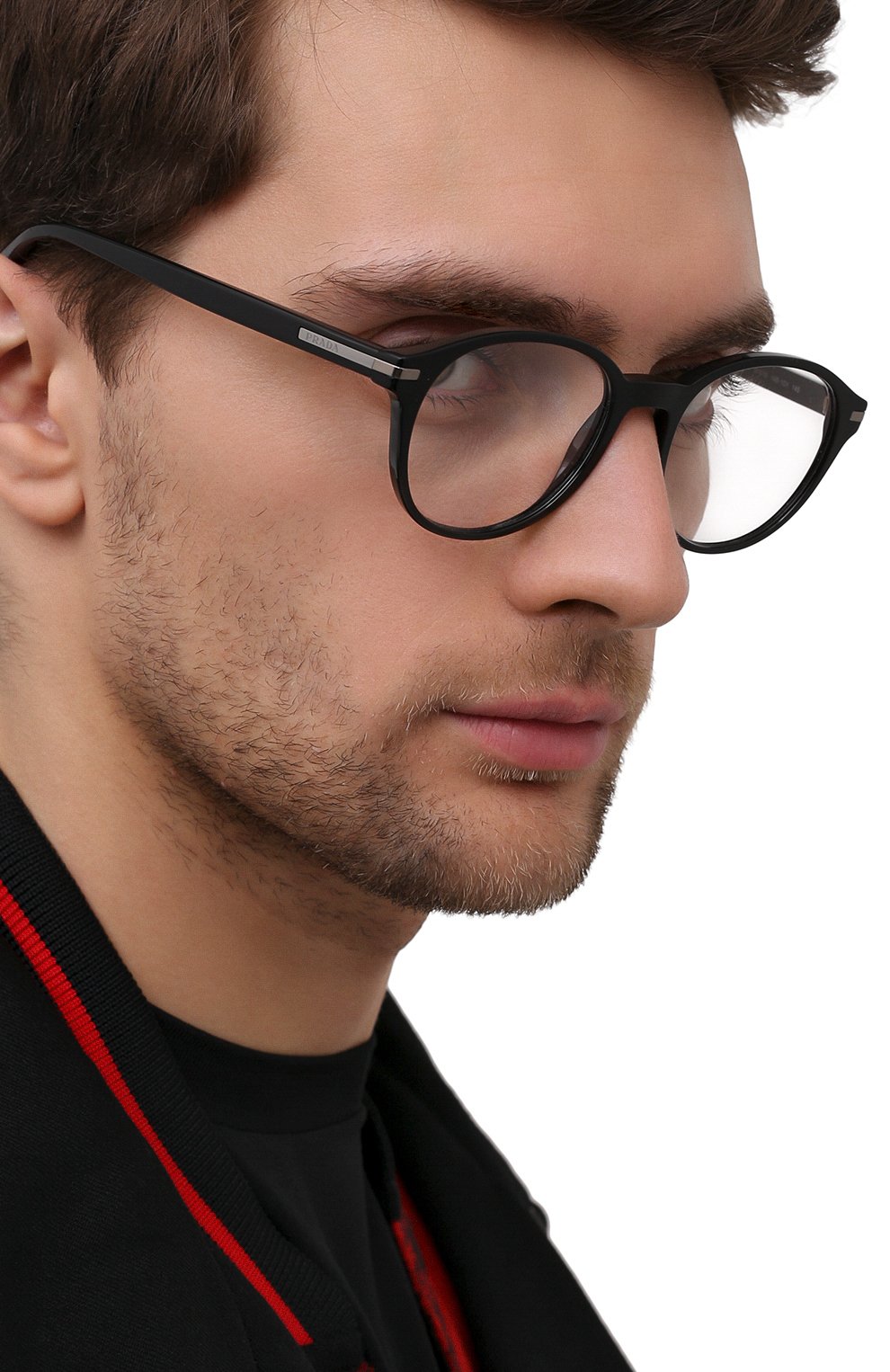 Оправа PRADA черного цвета по цене 15350 руб., арт. 13WV-1AB101, фото 2 Оправа PRADA, арт. 13WV-1AB101, фото 2