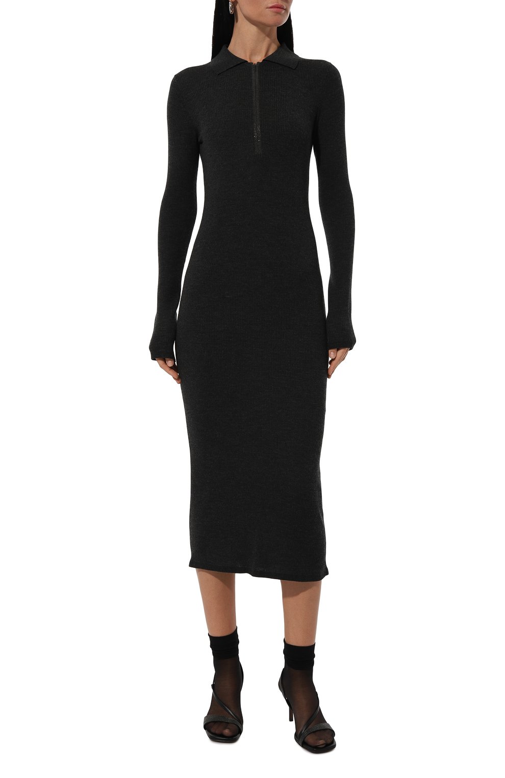 Платье из шерсти и кашемира BRUNELLO CUCINELLI, арт. M14817A95P, фото 3