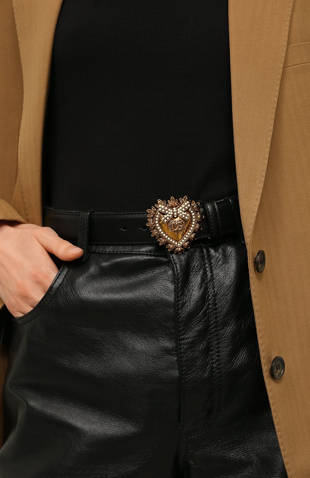 Кожаный ремень DOLCE & GABBANA, арт. BE1315/AK861, фото 2