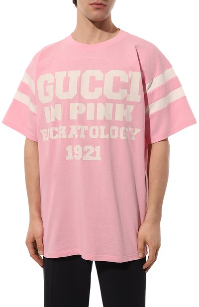 Хлопковая футболка GUCCI, арт. 655459 XJDLY, фото 3
