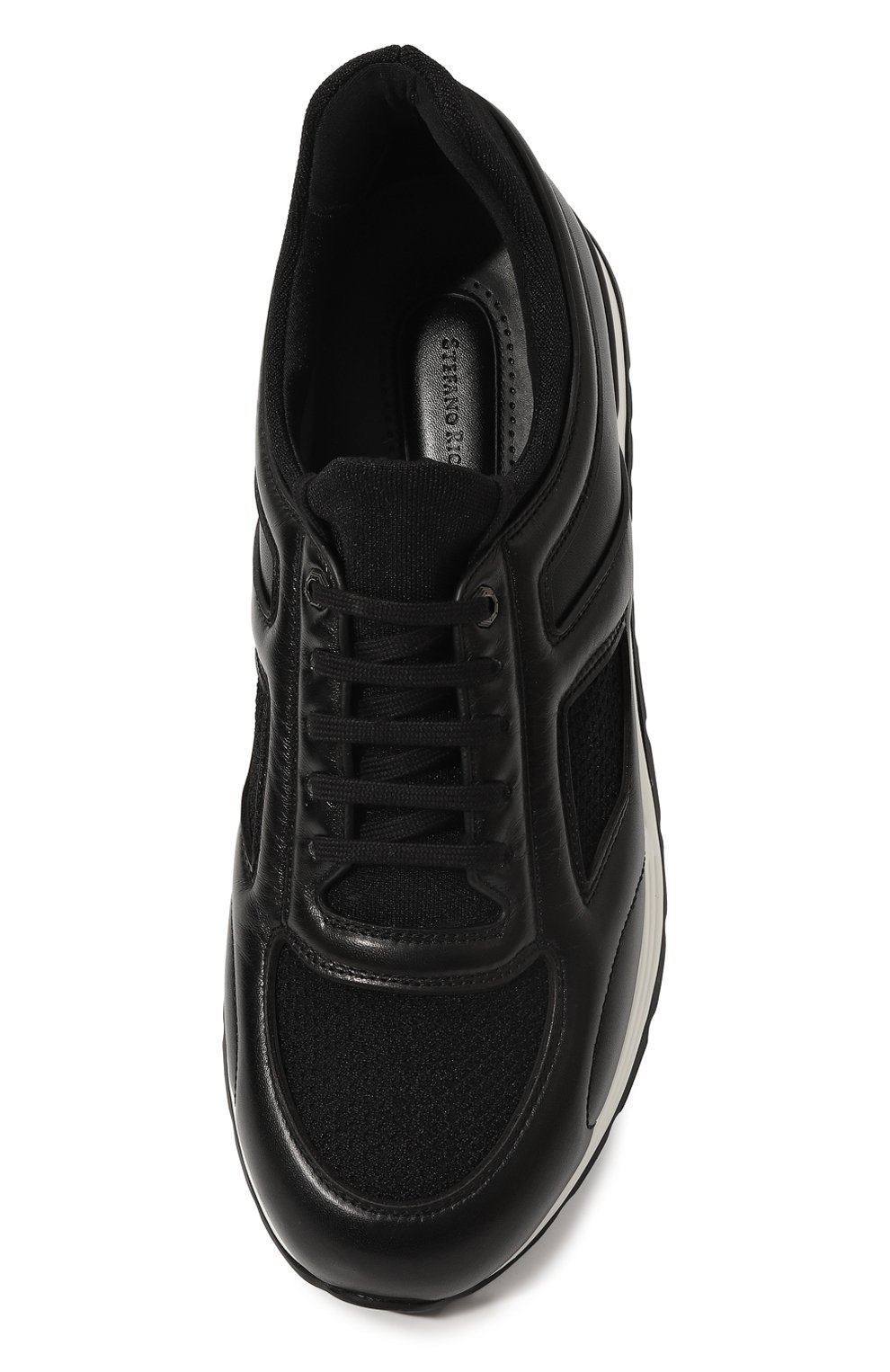 Комбинированные кроссовки STEFANO RICCI черного цвета по цене 94150 руб., арт. UV26EG6471/TSNP, фото 6 Комбинированные кроссовки STEFANO RICCI, арт. UV26EG6471/TSNP, фото 6