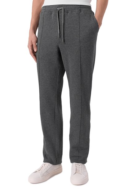 Брюки из хлопка и кашемира CAPOBIANCO темно-серого цвета по цене 53300 руб., арт. 19M707.LB00., фото 3 Брюки из хлопка и кашемира CAPOBIANCO, арт. 19M707.LB00., фото 3