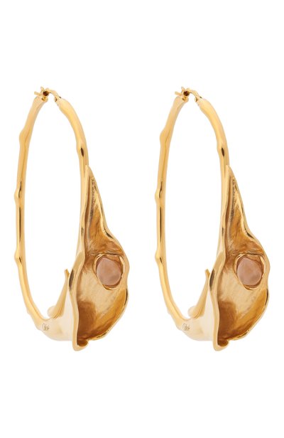 Серьги CHLOÉ золотого цвета по цене 89950 руб., арт. CH26SJE18PIN 9CO, фото 3 Серьги CHLOÉ, арт. CH26SJE18PIN 9CO, фото 3