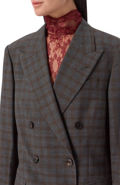 Шерстяной жакет DRIES VAN NOTEN серого цвета по цене 192500 руб., арт. 262-130401/4264, фото 5 Шерстяной жакет DRIES VAN NOTEN, арт. 262-130401/4264, фото 5