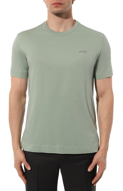 Хлопковая футболка ZEGNA, арт. UD360A7/D760, фото 3