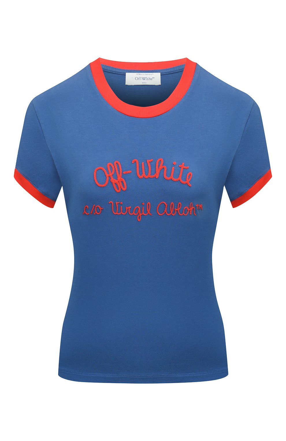 Хлопковая футболка OFF-WHITE, арт. 0WAA112F24JER001, фото 1