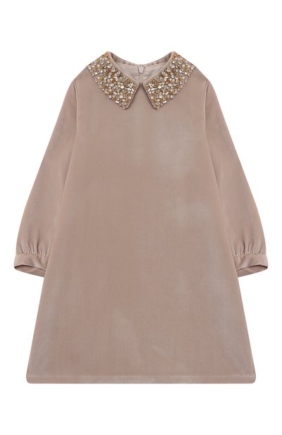 Бархатное платье IL GUFO, арт. A24VL595V0016/5A-8A