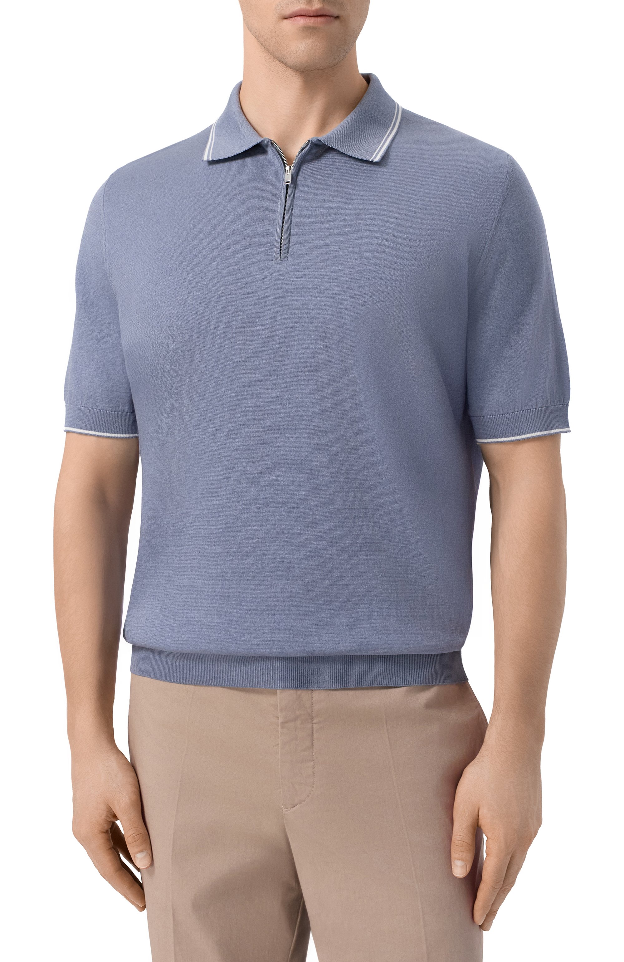 Поло из хлопка и шелка MVST, арт. M26.CSM.K425, фото 3