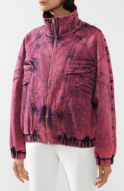 Джинсовый бомбер STELLA MCCARTNEY розового цвета по цене 146000 руб., арт. 600319/SNH61, фото 3 Джинсовый бомбер STELLA MCCARTNEY, арт. 600319/SNH61, фото 3