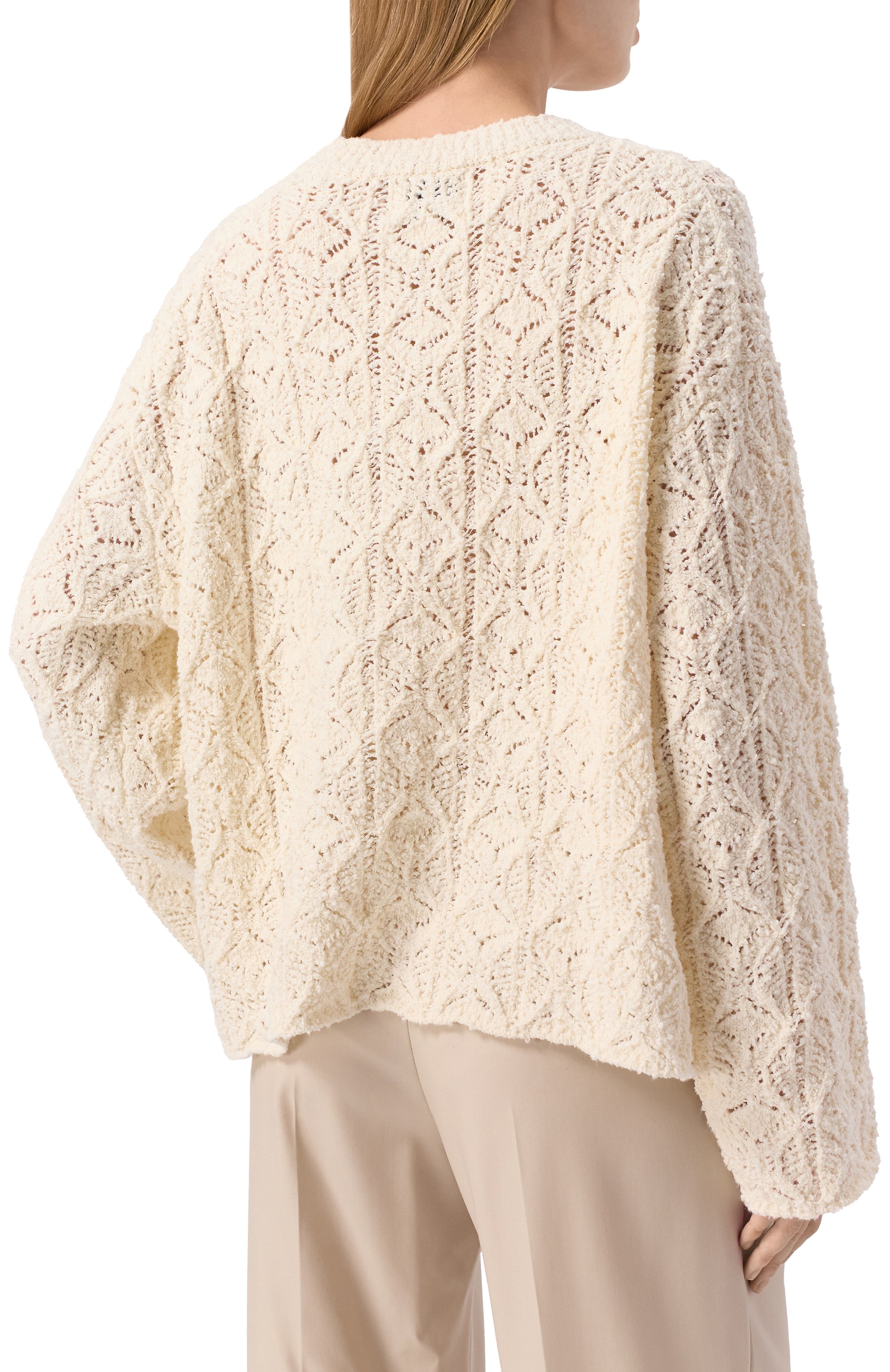 Свитер из хлопка и шелка LOULOU DE SAISON, арт. NIA, фото 4