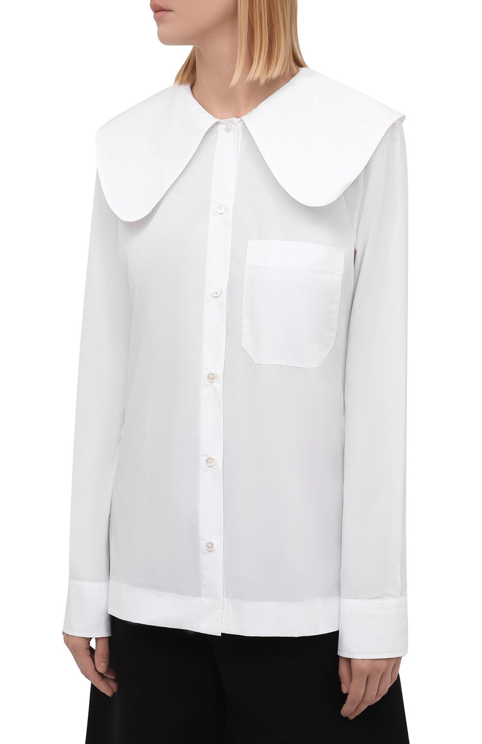 Хлопковая блузка JW ANDERSON, арт. SH0124 PG0587, фото 3