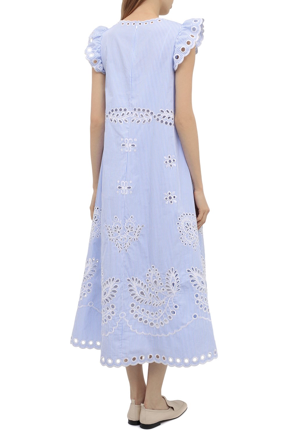 Хлопковое платье REDVALENTINO, арт. VR0VA17Q/5T4, фото 4