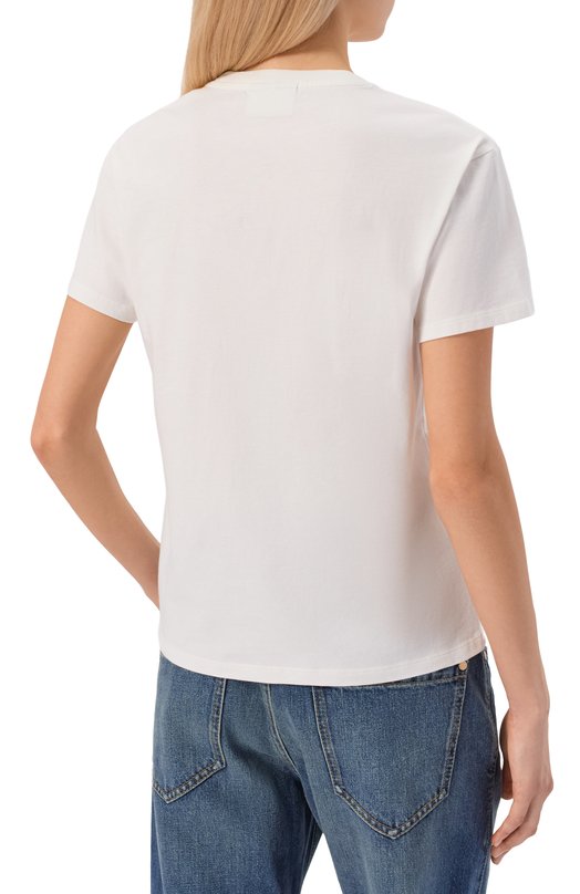 Хлопковая футболка MC2 Saint Barth EMI0002-03772I/EMILIE W Белый  EMI0002-03772I/EMILIE W Фото 4