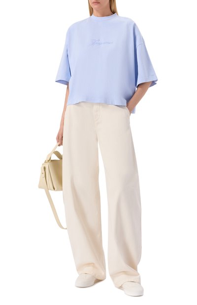 Женская хлопковая футболка JACQUEMUS, арт. 26ETSW00590/AJ00045