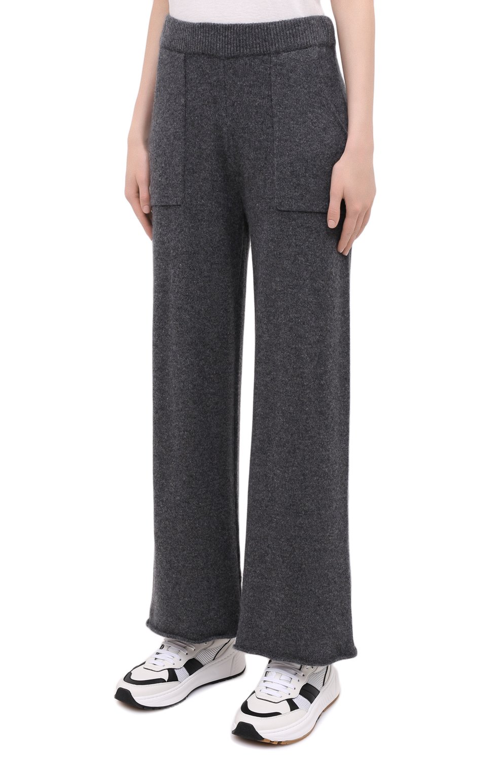 Кашемировые брюки NOT SHY серого цвета по цене 28450 руб., арт. 3701032C, фото 3 Кашемировые брюки NOT SHY, арт. 3701032C, фото 3