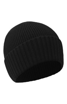 Мужская шерстяная шапка BOSS черного цвета, арт. 50495306 | Фото 1 (Материал: Текстиль, Шерсть; Кросс-КТ: Трикотаж; Материал сплава: Проставлено; Нос: Не проставлено)
