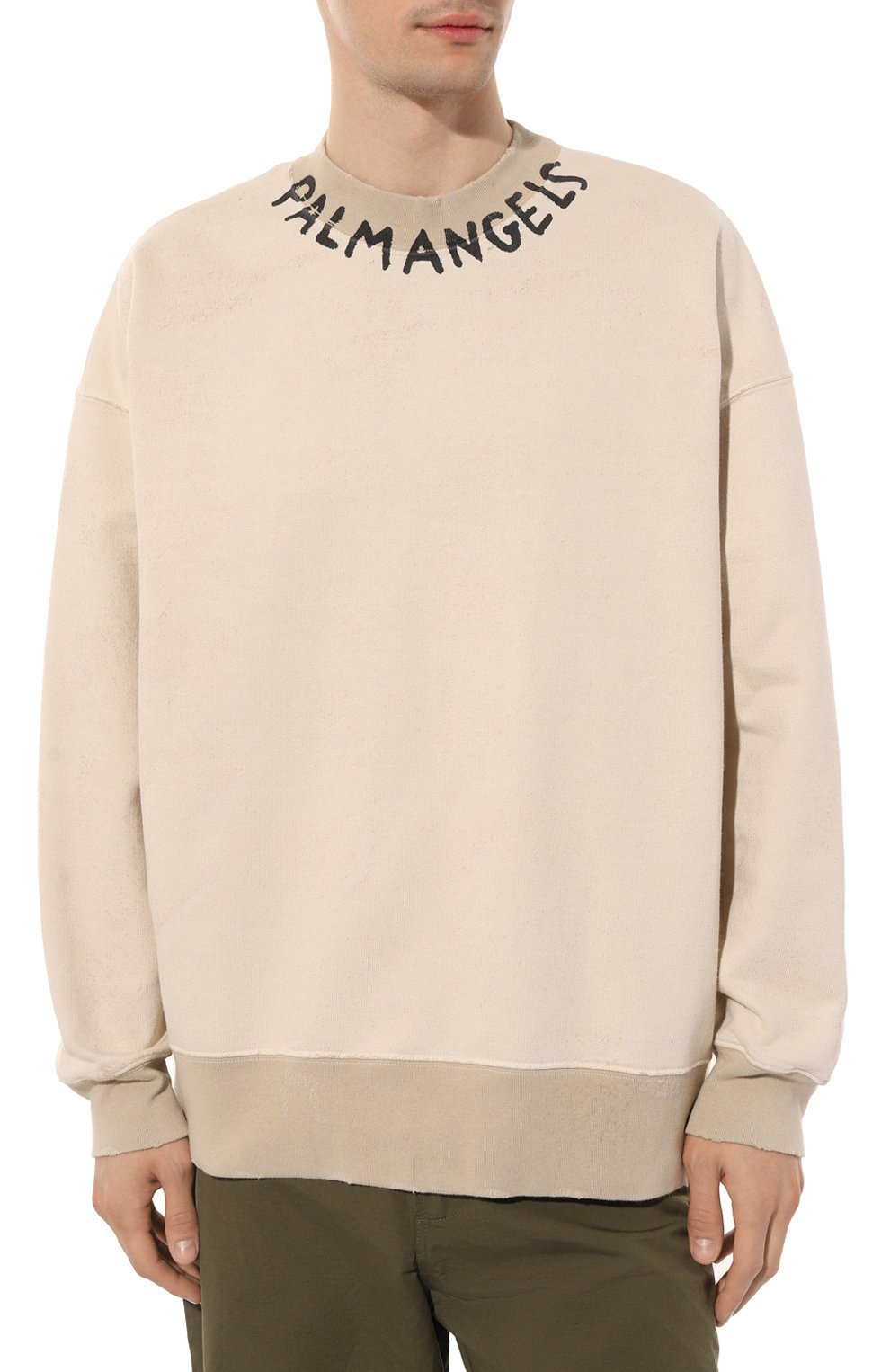 Хлопковый свитшот PALM ANGELS, арт. PMBA065S23FLE0090110, фото 3