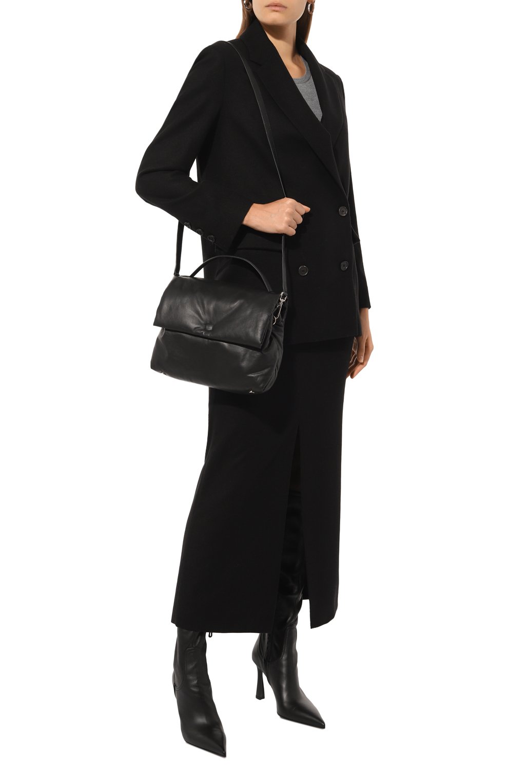 Сумка ANTONELLI FIRENZE черного цвета по цене 84900 руб., арт. K0061M/8959, фото 7 Сумка ANTONELLI FIRENZE, арт. K0061M/8959, фото 7