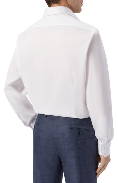 Хлопковая сорочка VAN LAACK белого цвета по цене 29950 руб., арт. VL-MIVARA-TF/150290, фото 4 Хлопковая сорочка VAN LAACK, арт. VL-MIVARA-TF/150290, фото 4