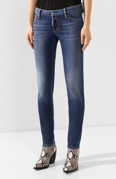Джинсы DSQUARED2 синего цвета по цене 31150 руб., арт. S75LB0191/S30664, фото 3 Джинсы DSQUARED2, арт. S75LB0191/S30664, фото 3