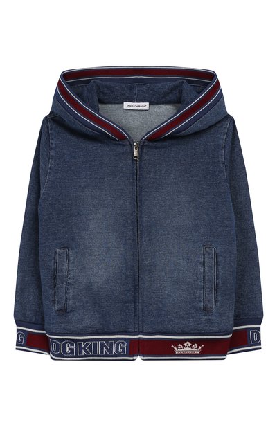 Джинсовый бомбер с капюшоном DOLCE & GABBANA, арт. L4JW7W/G7VMV/2-6, фото 1