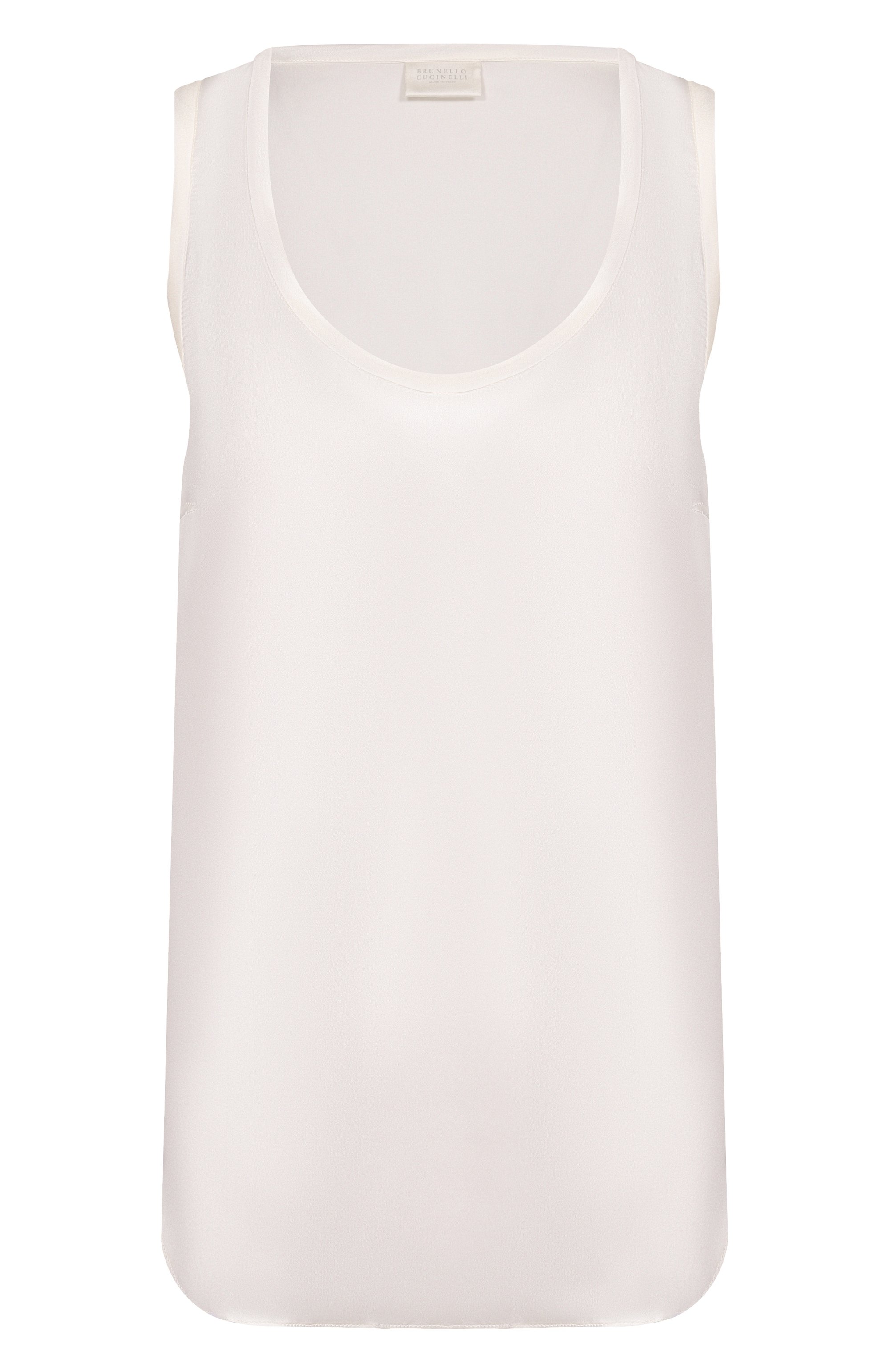 Атласный топ BRUNELLO CUCINELLI, арт. MPC59E0600, фото 1