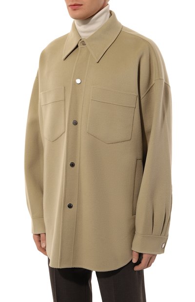 Куртка-рубашка из шерсти и шелка NANUSHKA, арт. NM24PFJK00962, фото 3