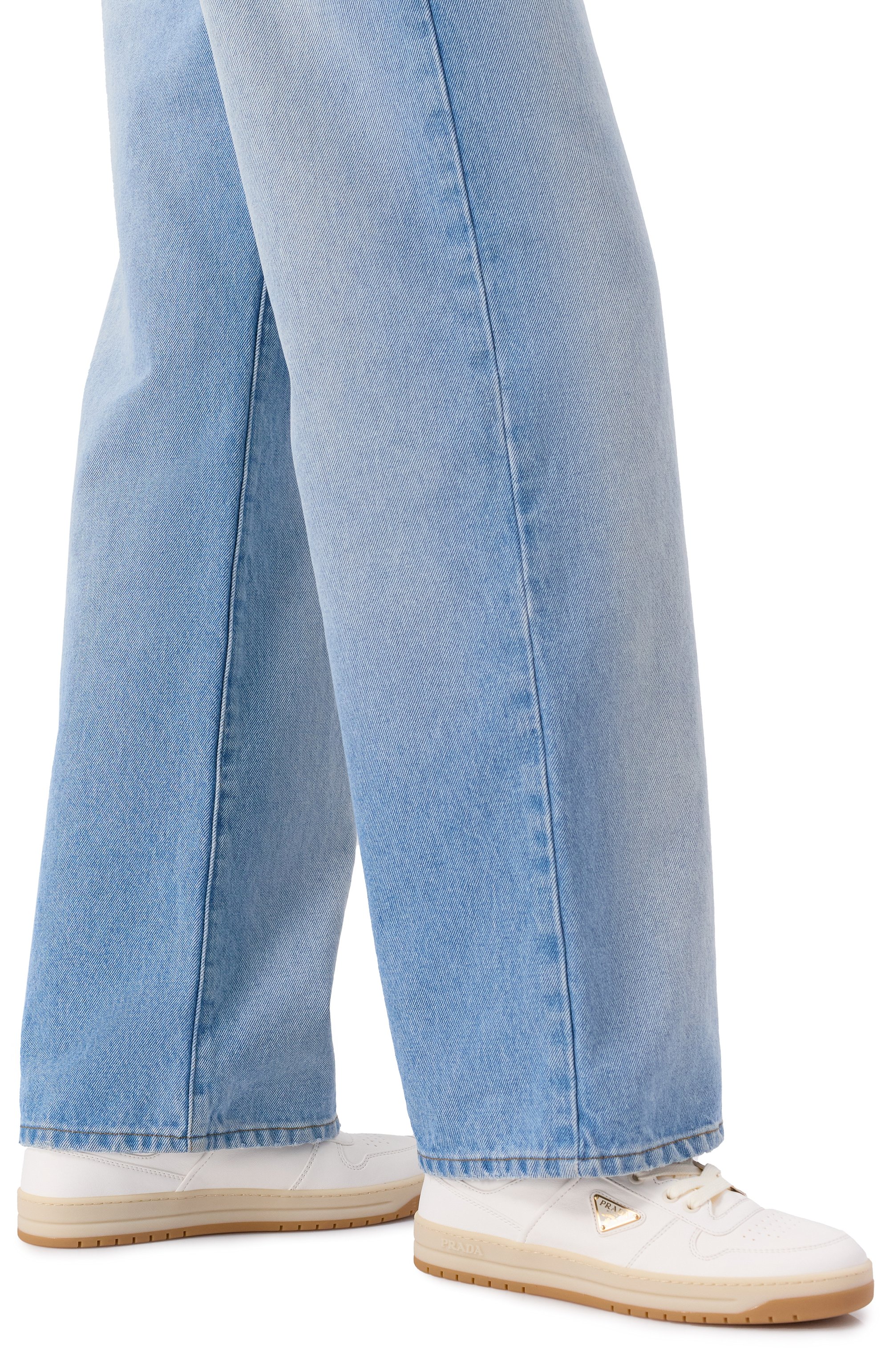 Кожаные кеды downtown PRADA, арт. 1E792M/038, фото 2