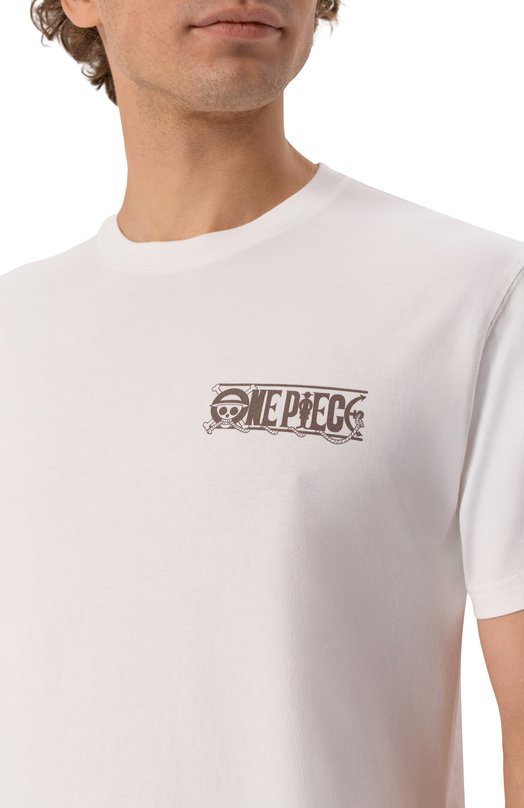 Хлопковая футболка MC2 Saint Barth STBM TSHIRT MAN/04481H Белый  STBM TSHIRT MAN/04481H Фото 5