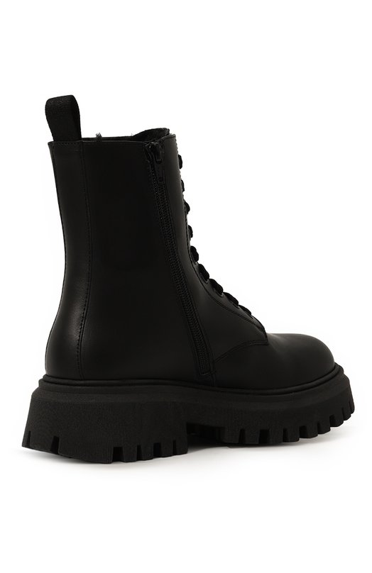 Кожаные ботинки Moschino Чёрный, фото 3