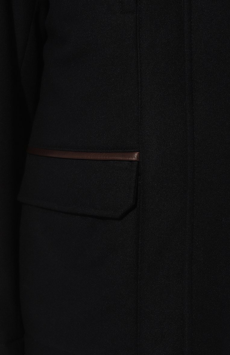 Мужская куртка CORNELIANI темно-синего цвета, арт. 9225B9-3820157 | Фото 5 (Материал подклада: Синтетический материал; Материал внешний: Шерсть, Синтетический материал; Рукава: Длинные; Длина (верхняя одежда): Короткие; Стили: Кэжуэл; Кр�осс-КТ: Куртка, Утепленные; Мужское Кросс-КТ: утепленные куртки; Автоматизация состава: Проставлено; Автоматизация ТО: Проставлено)