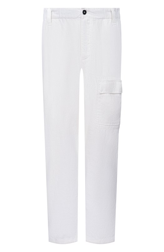 Льняные брюки C.P. Company 20CMPA251A/1103410 Белый 20CMPA251A/1103410