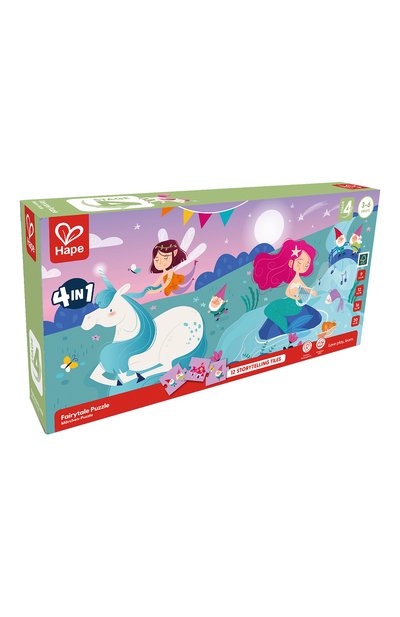 Пазл 4 в 1 сказочные персонажи HAPE, арт. E1640_HP