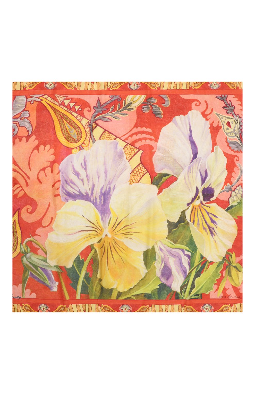 Шелковый платок GOURJI, арт. T23VT7R/1, фото 5