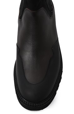 Мужские кожаные челси SEBOY`S темно-коричневого цвета, арт. 4000/ELYSEE+GUM/MARS | Фото 6 (Материал внутренний: Натуральная кожа; Материал сплава: Проставлено; Материал утеплителя: Без утеплителя; Подошва: Плоская; Драгоценные камни: Проставлено; Мужское Кросс-КТ: Челси-обувь)