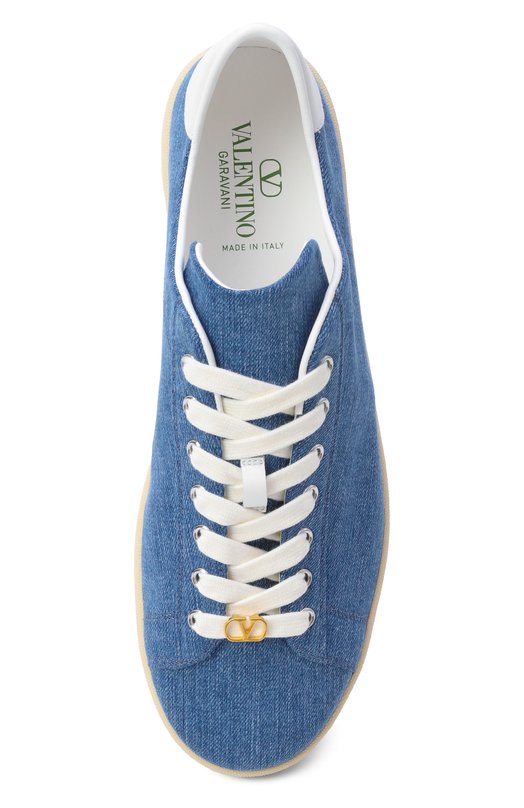 Текстильные кеды Royco Valentino 8Y0S0K34/VJJ Синий  8Y0S0K34/VJJ Фото 5