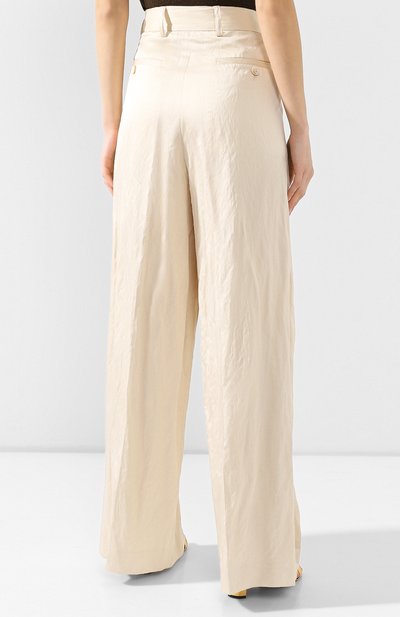 Брюки DRIES VAN NOTEN кремового цвета по цене 71950 руб., арт. 201-10946-9160, фото 4 Брюки DRIES VAN NOTEN, арт. 201-10946-9160, фото 4