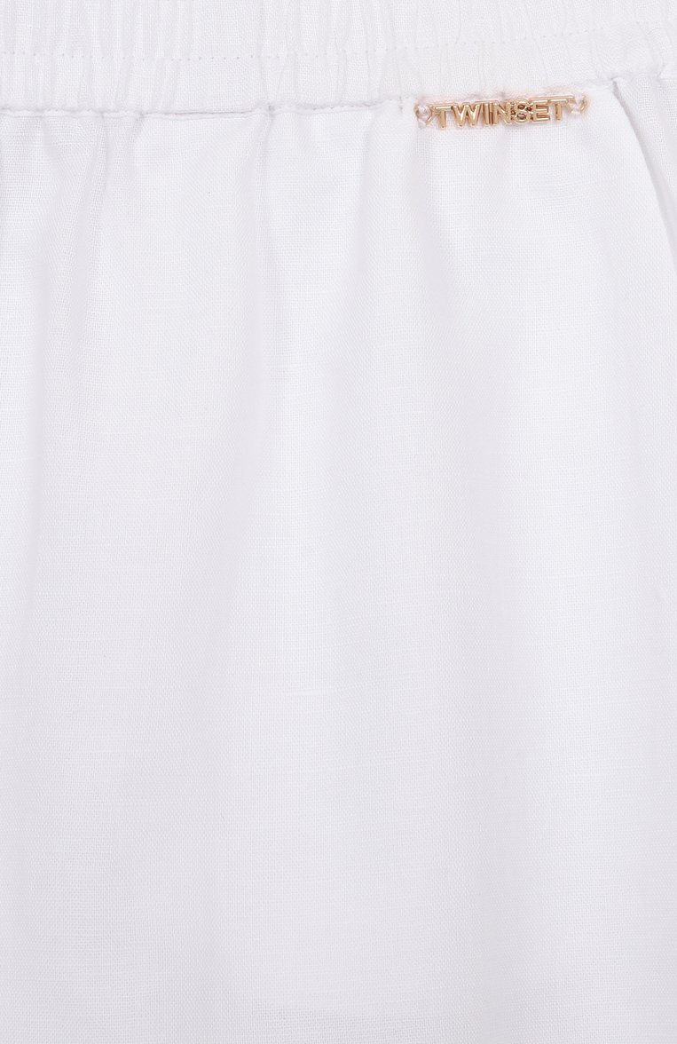 Брюки изо льна и хлопка TWINSET, арт. 251GJ2400, фото 1