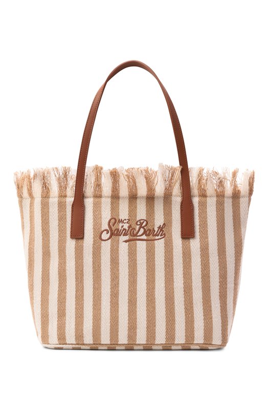 Сумка City medium MC2 Saint Barth CBMF001-01763L/CITY BAG MID FRINGE Бежевый CBMF001-01763L/CITY BAG MID FRINGE