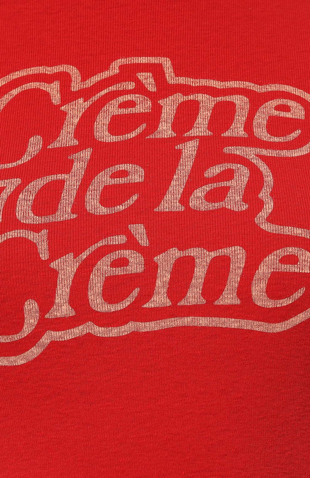 Хлопковая футболка RE/DONE красного цвета по цене 23600 руб., арт. 024R-02WBGT09, фото 5 Хлопковая футболка RE/DONE, арт. 024R-02WBGT09, фото 5