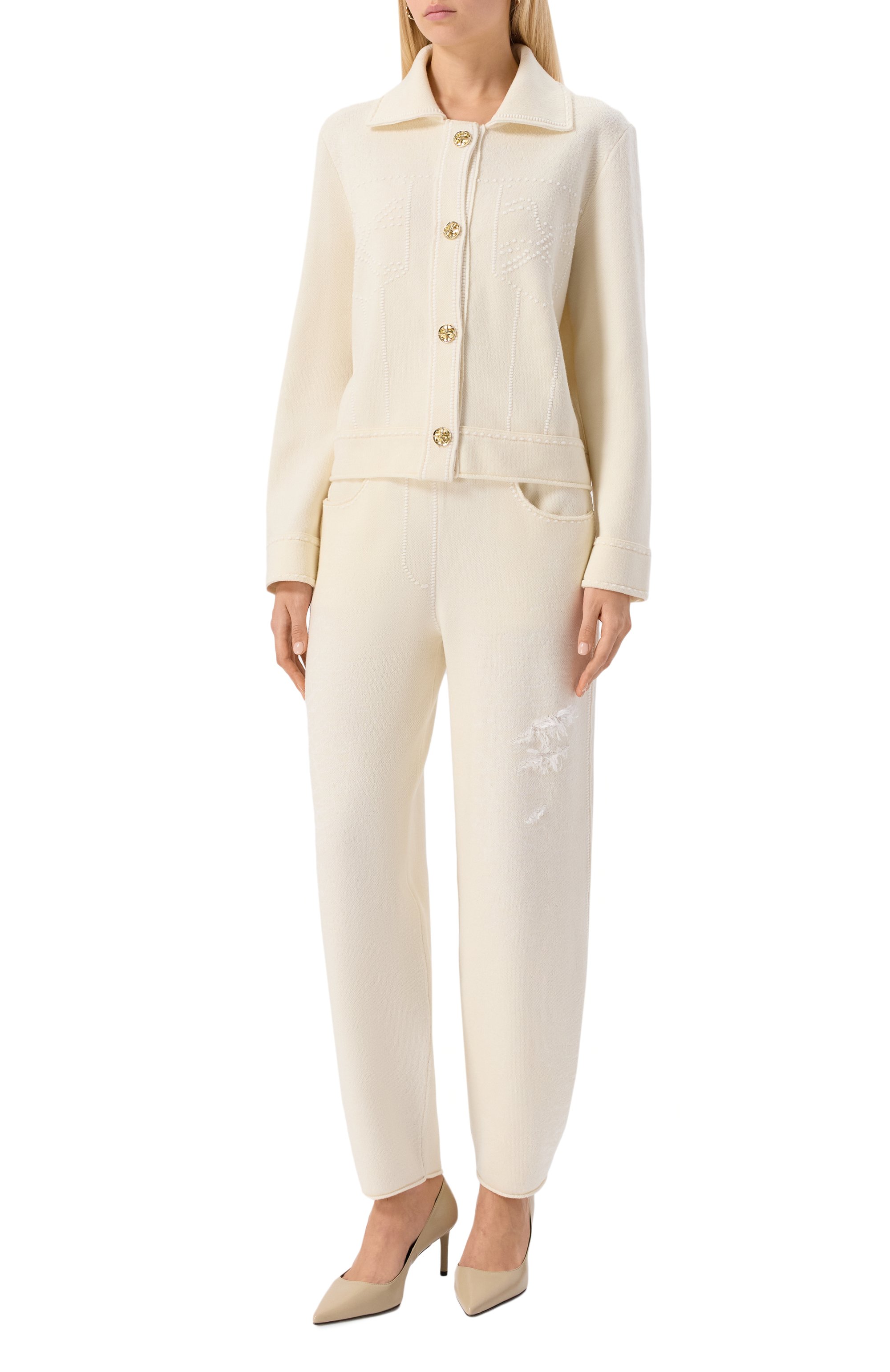 Брюки из шерсти и хлопка AND THE BRAND, арт. W26-P074-1202-101, фото 2