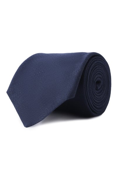 Галстук из хлопка и льна CANALI, арт. 18/HJ04183, фото 1