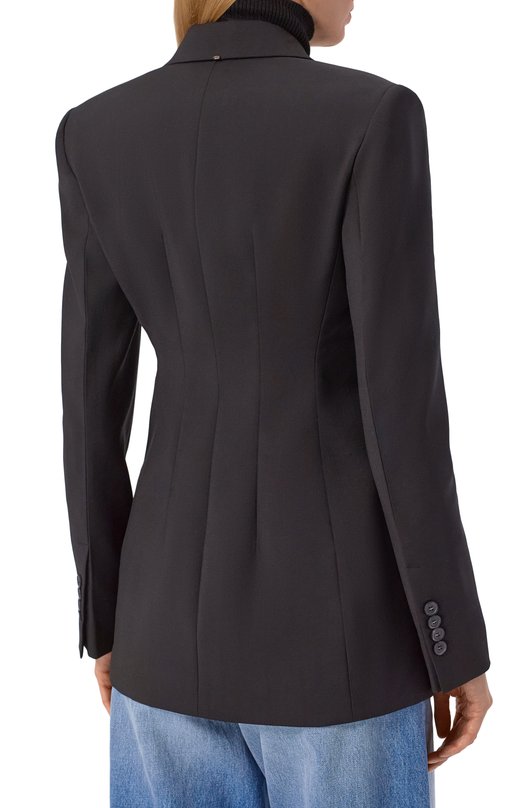 Шерстяной жакет Sportmax ADAM0 Чёрный  ADAM0 Фото 4