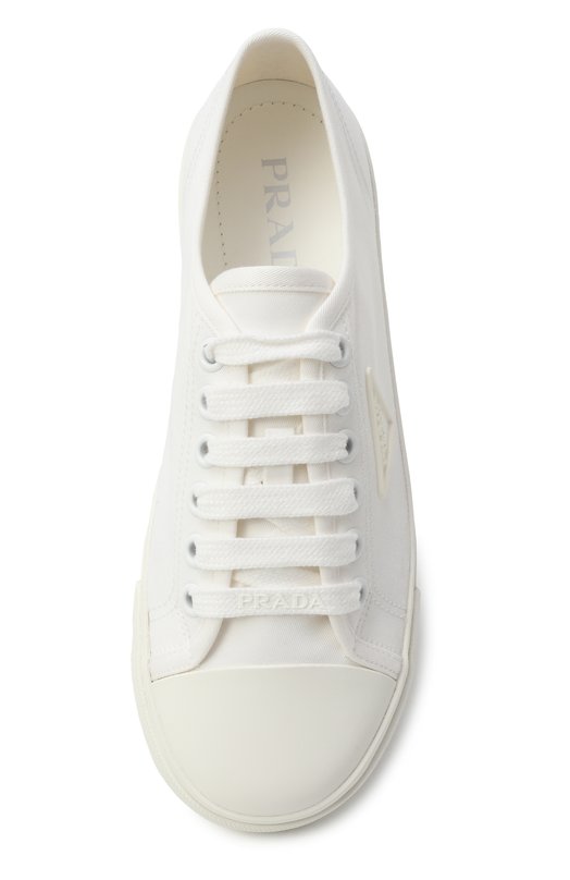 Текстильные кеды Prada 1E958N/3T0B Белый  1E958N/3T0B Фото 6