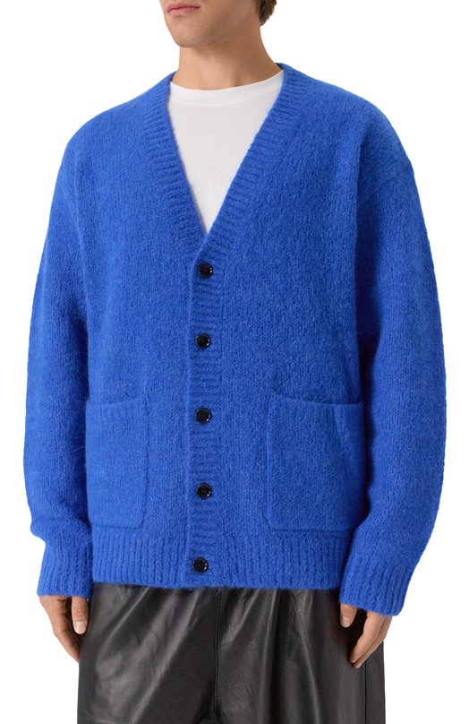 Шерстяной кардиган Dries Van Noten 021224-2709-504 Синий  021224-2709-504 Фото 3