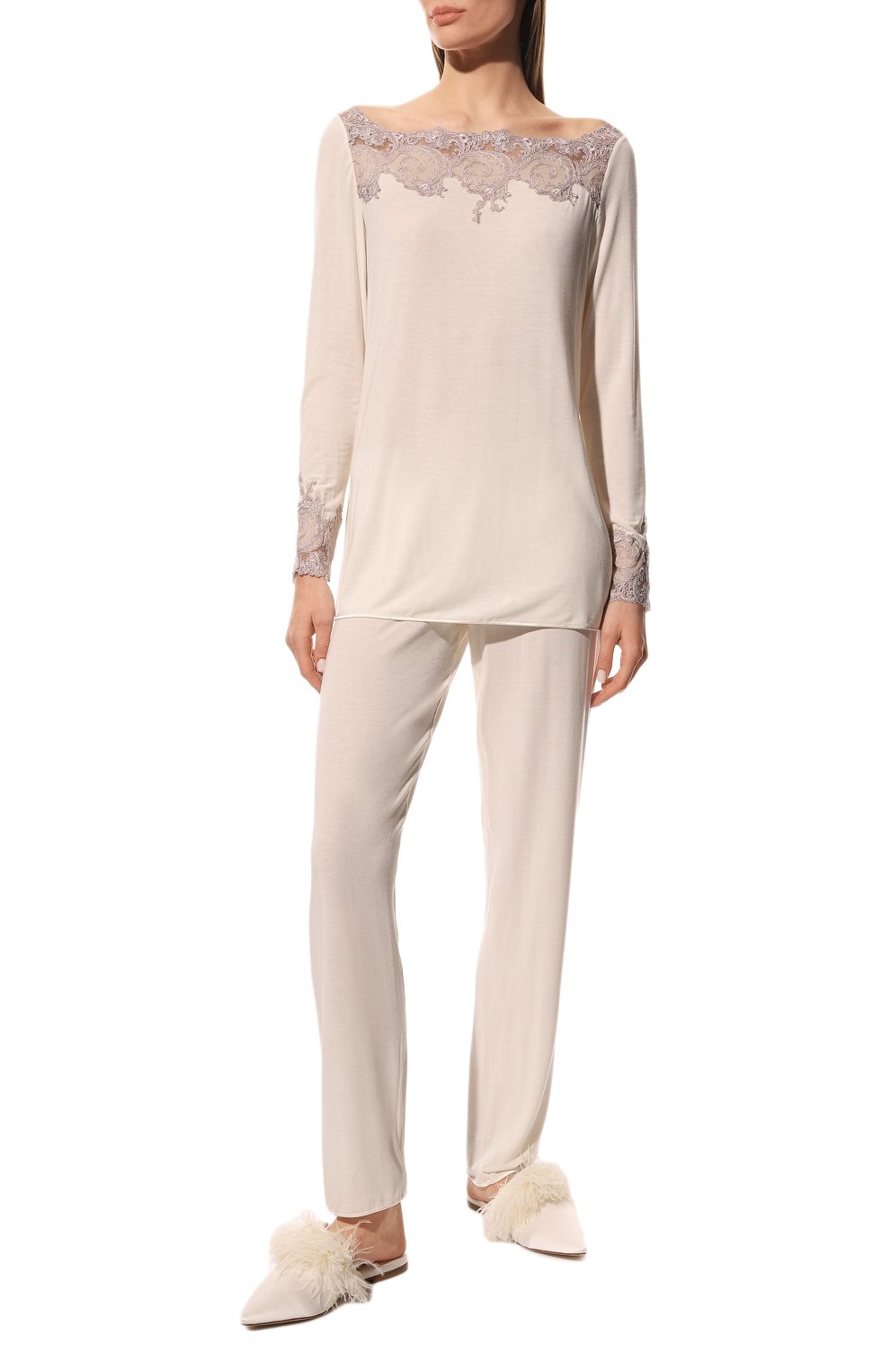 Пижама RITRATTI MILANO бежевого цвета по цене 31450 руб., арт. 74002, фото 2 Пижама RITRATTI MILANO, арт. 74002, фото 2