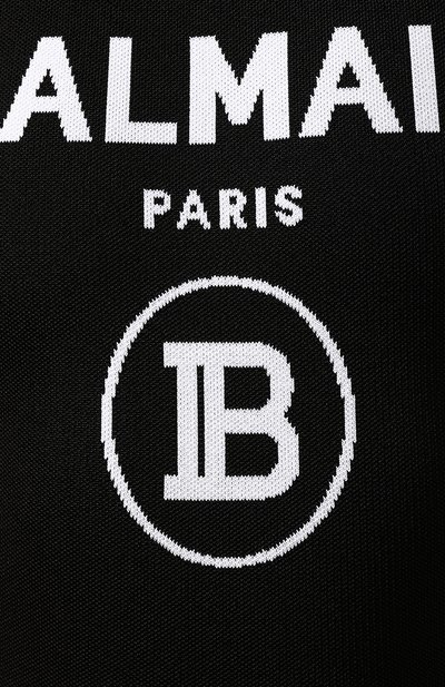 Боди из вискозы BALMAIN черно-белого цвета по цене 118500 руб., арт. SF10932/K478, фото 5 Боди из вискозы BALMAIN, арт. SF10932/K478, фото 5