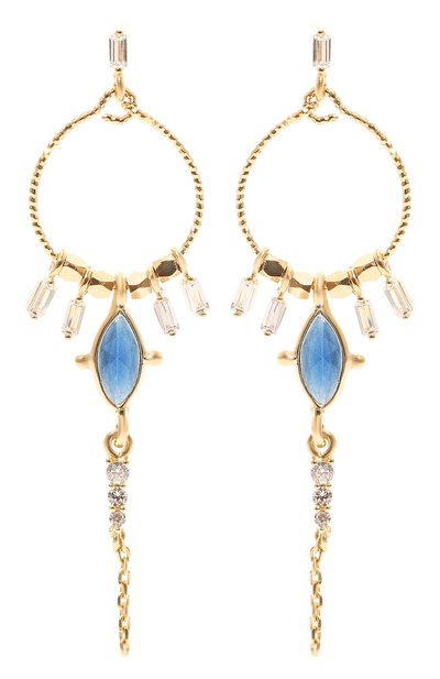 Женские серьги HANKA_IN, арт. DIA-B0L-SAPH-0.5M