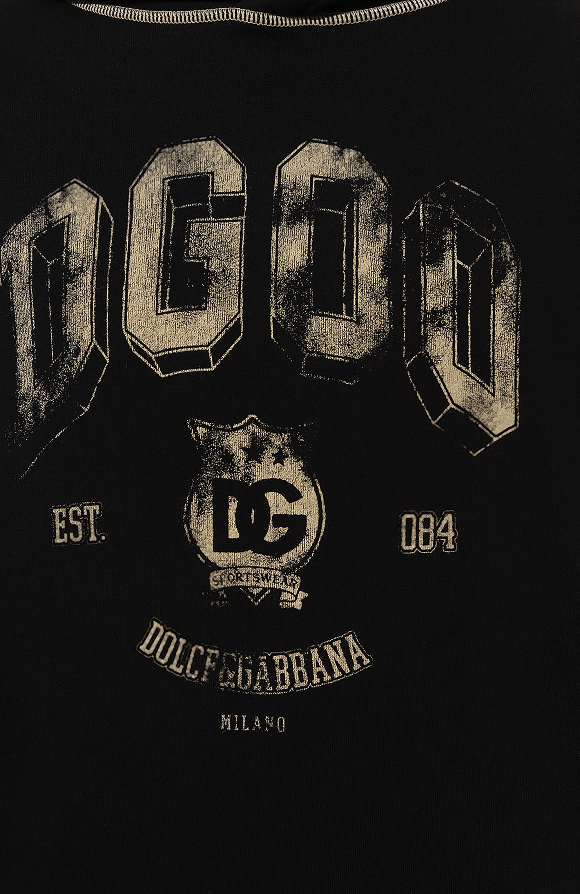 Хлопковое худи DOLCE & GABBANA черного цвета по цене 77700 руб., арт. G9AJAT/G7NQC, фото 5 Хлопковое худи DOLCE & GABBANA, арт. G9AJAT/G7NQC, фото 5