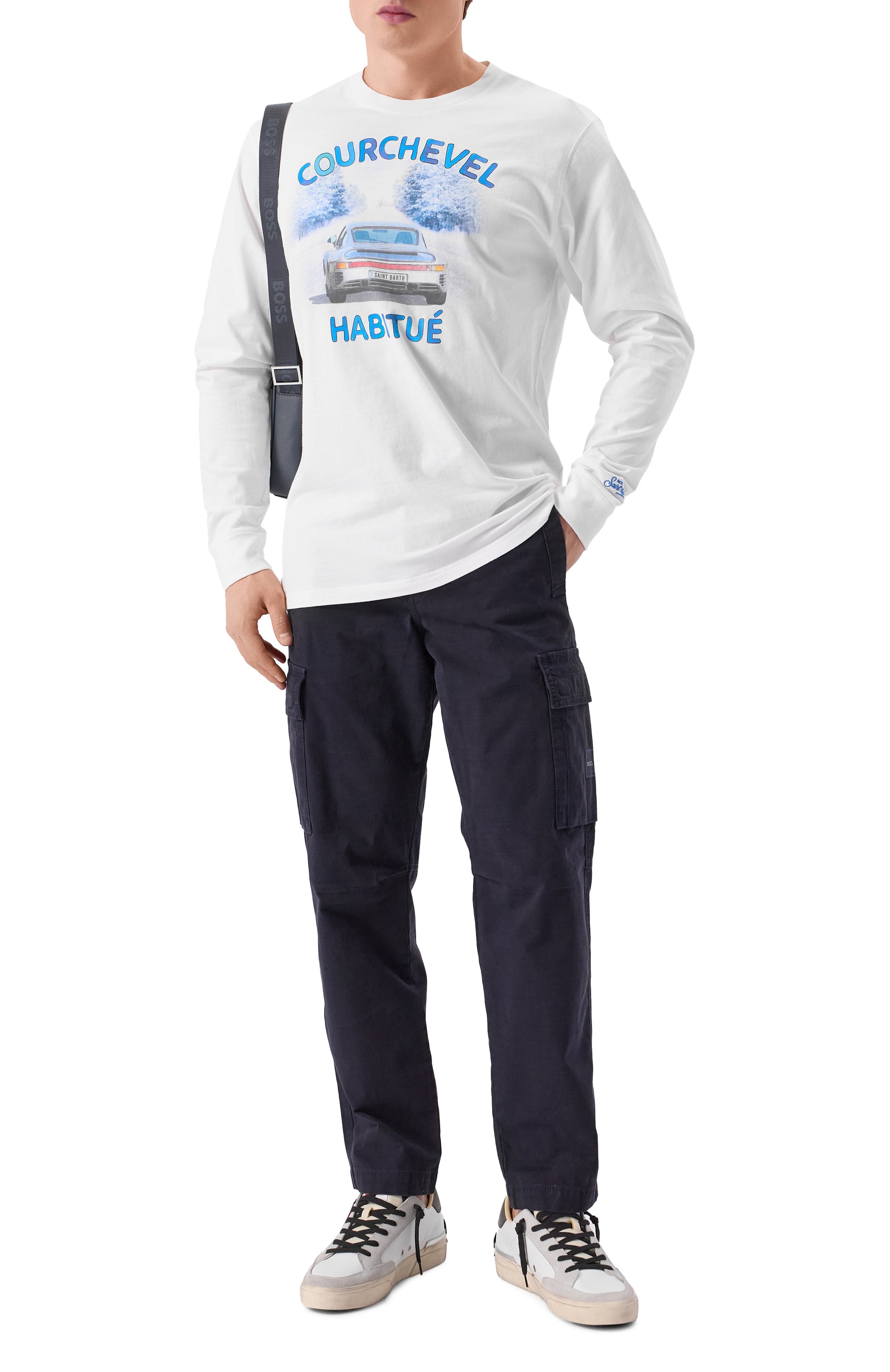 Хлопковые брюки-карго BOSS ORANGE, арт. 50530599, фото 2